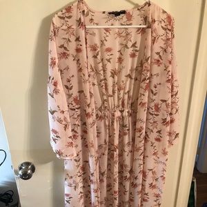 Pink floral Kimono